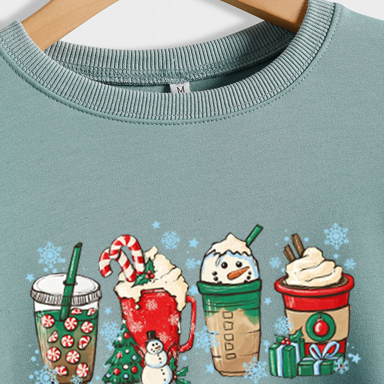 Pull surdimensionné imprimé décontracté à manches longues et à fond ample pour femmes