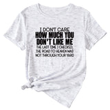 I Don't Care How Much Monogram-print Short-sleeved T-shirt