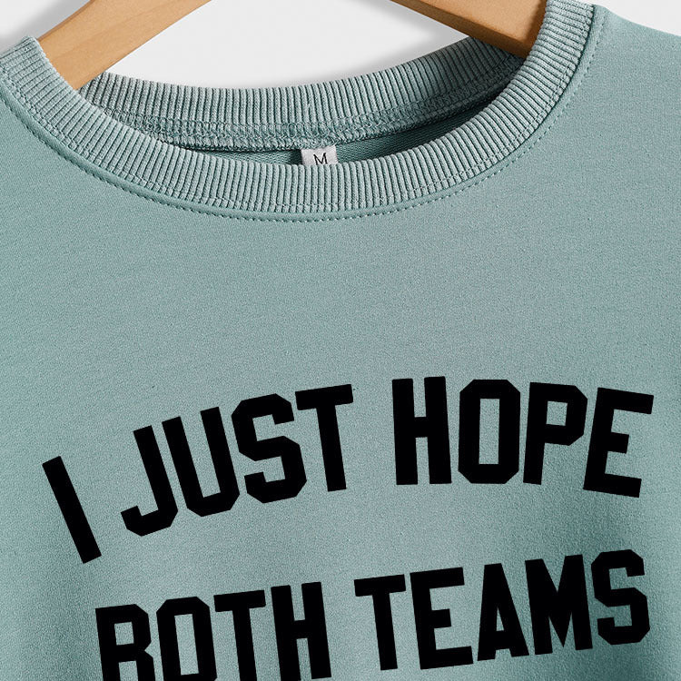 J'espère juste que les deux mode col rond manches longues grande taille pull