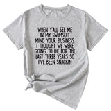 Women's Casual Top When Y'All See ME Letter-printed Short-sleeved Casual T-shirT-Shirt