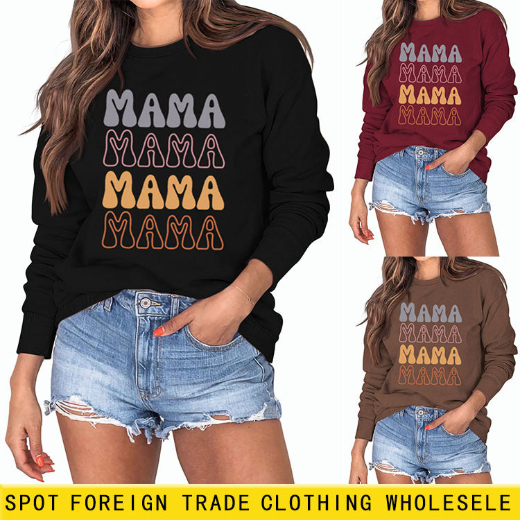 Mama Fashion – pull ample à manches longues pour femmes, automne et hiver