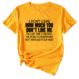 I Don't Care How Much Monogram-print Short-sleeved T-shirt