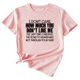 I Don't Care How Much Monogram-print Short-sleeved T-shirt