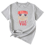 Funny Graphic Printing Women's Casual Round Neck Short Sleeve Shirt