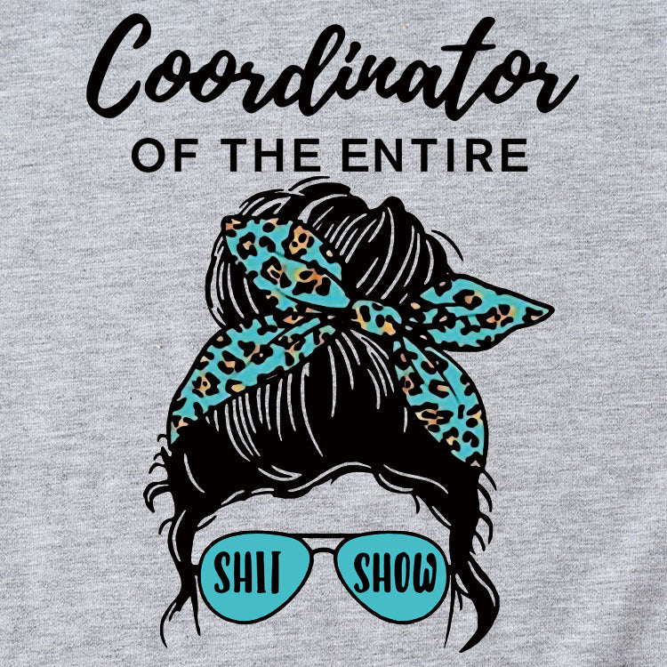 Coordonnateur de l'ensemble du t-shirt à manches courtes à col ras du cou élégant