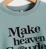 Round Neck Set Tops Long Sleeve Makeheaven Print Loose Sweatshirt