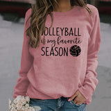 BRIEFE MODE FRAUEN VOLLEYBALL Ist Mein Rundhals Herbst Winter Unterlage Langarm Lose Pullover