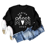 SENIOR CHEER MOM 2023 Brief Rundhals Mode Herbst Winter Langarm Pullover