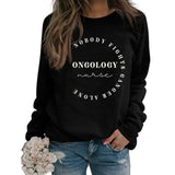 NOBODY FIGHTS GANGER Loose Round Neck Bottoming Autumn and Winter Casual Long Sleeved Sweater Women