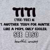 TItI TEE TEE Summer Letter, Crewneck, Loose Short Sleeve Women's T-Shirt