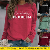 Somebody's Profit Brief Lose Mode Pullover frauen Langarm