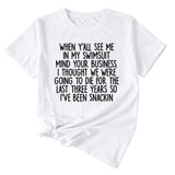 Women's Casual Top When Y'All See ME Letter-printed Short-sleeved Casual T-shirT-Shirt