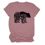 Women's Tops Mama Bear Women's Casual Letter Short Sleeve T-Shirt