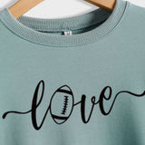 Love Baseball-Pullover mit Buchstabendruck, modischer Herbst- und Winterpullover mit langen Ärmeln und Rundhalsausschnitt (Damen)