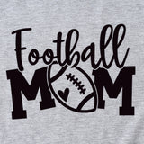 Football Mom Crew Neck Women's T-Shirt Loose Letter Short Sleeve