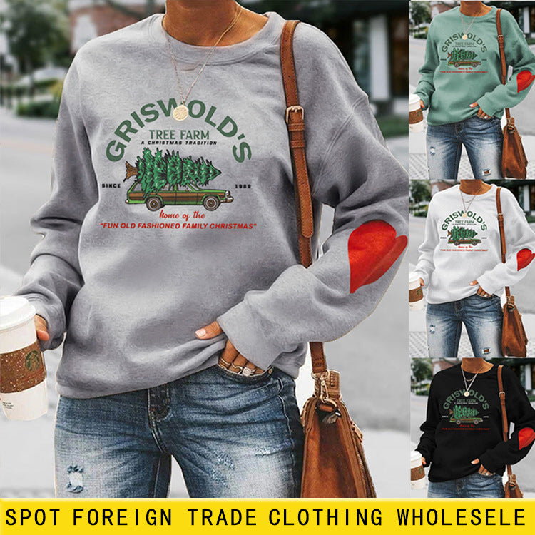 GRISWOLD'S Haut sweat-shirt Love avec bras imprimé lettre