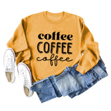 Coffee Women's Loose Bottomed Long Sleeved Top Large Sweater Women