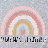 Paras Make It Popssible Summer Letter Fashion Short Sleeve Crewneck T-shirt