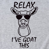 Sand Large Women's T-Shirt RELAX I'VE GOAT Short Sleeve