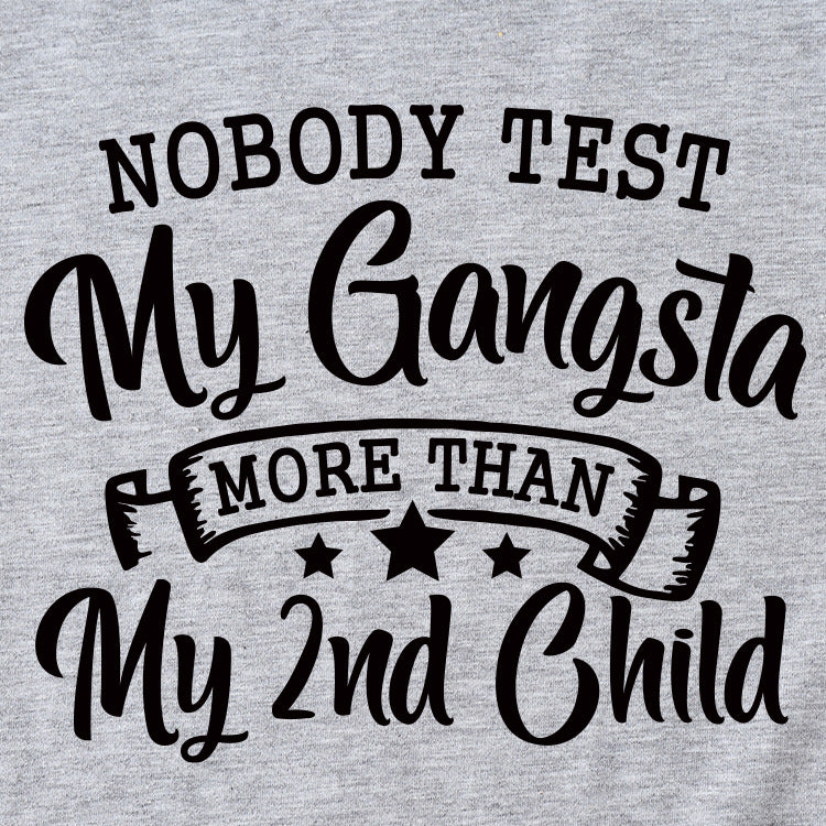 Noble Test My Gangsta Fashion Chemise décontractée à manches courtes pour femme