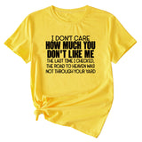 I Don't Care How Much Monogram-print Short-sleeved T-shirt