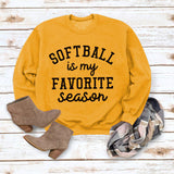 SOFTBALL ist mein einfacher Pullover mit Rundhalsausschnitt, langärmeligem, lockerem Pullover