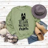 BELGIAN MALINOIS Mom Printed Loose Long Sleeve