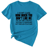 I Don't Care How Much Monogram-print Short-sleeved T-shirt