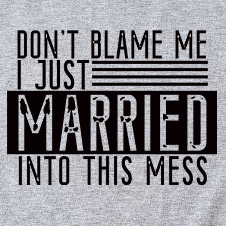 LES LETTRES NE ME blâment pas, je suis juste décontracté, t-shirt à manches courtes