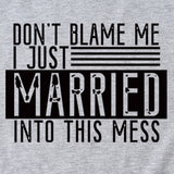 THE LETTERS DON'T BLAME ME I JUST CASUAL SHORT-SLEEVED T Shirt