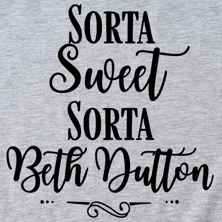 Sorta Sweet Sorta mode femmes dos col rond manches courtes T-shirt femmes
