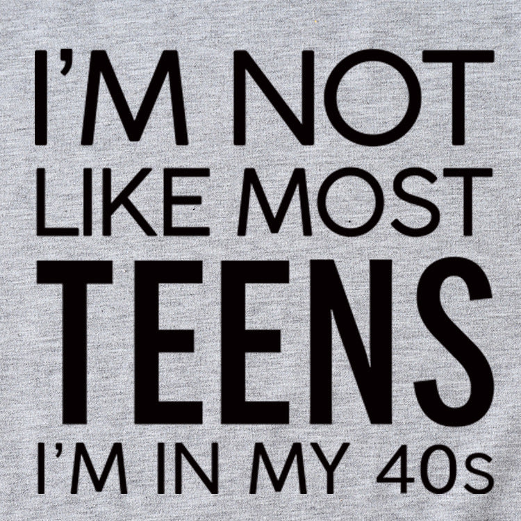 Je ne suis pas comme la plupart des jeunes femmes T-shirt ample à manches courtes