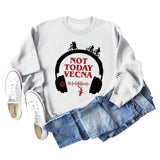 Not Today Vecna Loose Women's Sweater Long Sleeved Shirt