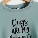 Sweat-shirt à manches longues pour femme, chien est ma personne préférée avec des lettres amples