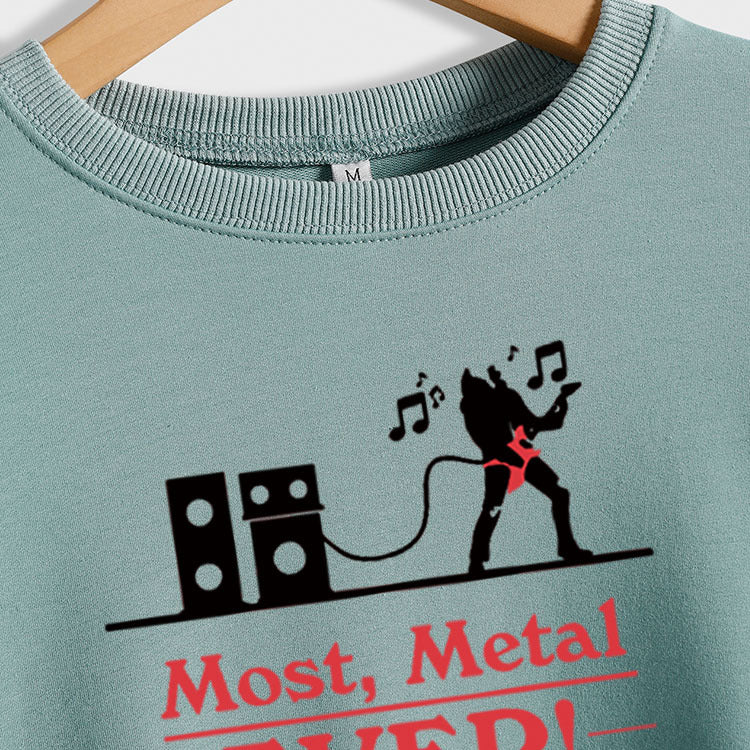 MOST MEDAL EVER Chemise à manches longues à col rond pour grand pull pour femme