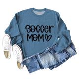 SOCCER MOM Love Letter Rundhals Mode Herbst und Winter Lose Langarm Pullover