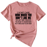 I Don't Care How Much Monogram-print Short-sleeved T-shirt