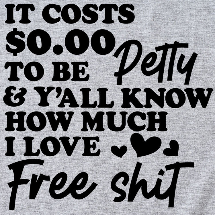 Ça coûte SO.OO lettre mode manches courtes col rond T-shirt femme