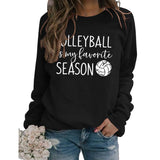 BRIEFE MODE FRAUEN VOLLEYBALL Ist Mein Rundhals Herbst Winter Unterlage Langarm Lose Pullover