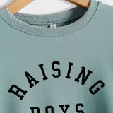 RAISING BOYS LETTRES Lâche FEMME BASE CHEMISE À MANCHES LONGUES SWEAT-SHIRT SURDIMENSIONNÉ