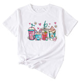 Fashion Women's Top Easter Printed Women's Casual Short-sleeved Shirt