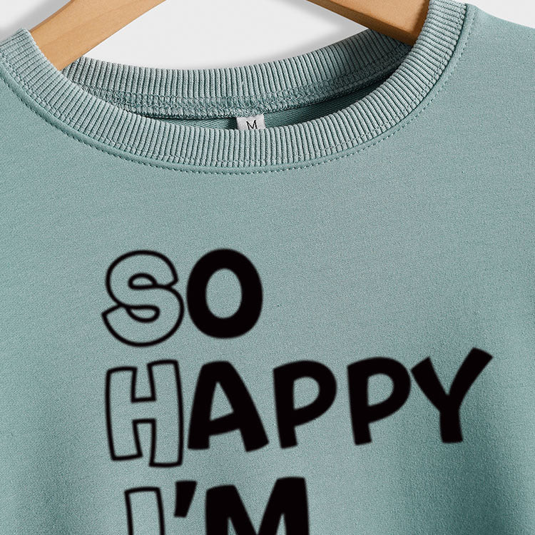 SO HAPPY I'M THIRTY Pull à manches longues et col rond pour fille