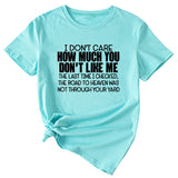 I Don't Care How Much Monogram-print Short-sleeved T-shirt