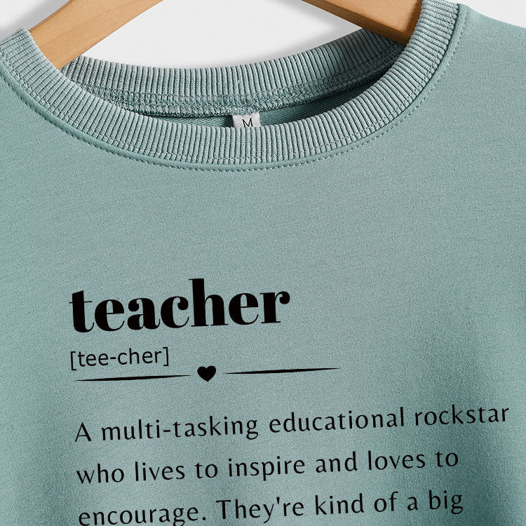 Enseignant lettre d'amour mode dames amples à manches longues décontracté grande taille pull