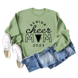 SENIOR CHEER MOM 2023 Brief Rundhals Mode Herbst Winter Langarm Pullover