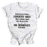 My Kids Accuse Me of Having Letters Round Neck Women's Short Sleeve Loose T-shirt