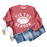 SPOT TIS THE SEASON RUGBY LETTRE IMPRIMÉ SWEAT-SHIRT MANCHES LONGUES FEMME