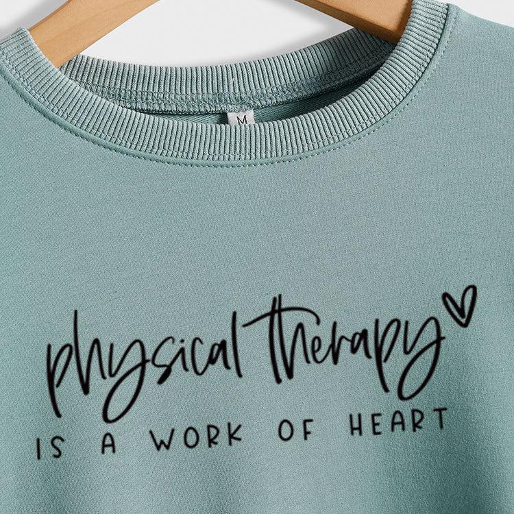 La physiothérapie est un travail lettre amour pull ample à manches longues fille