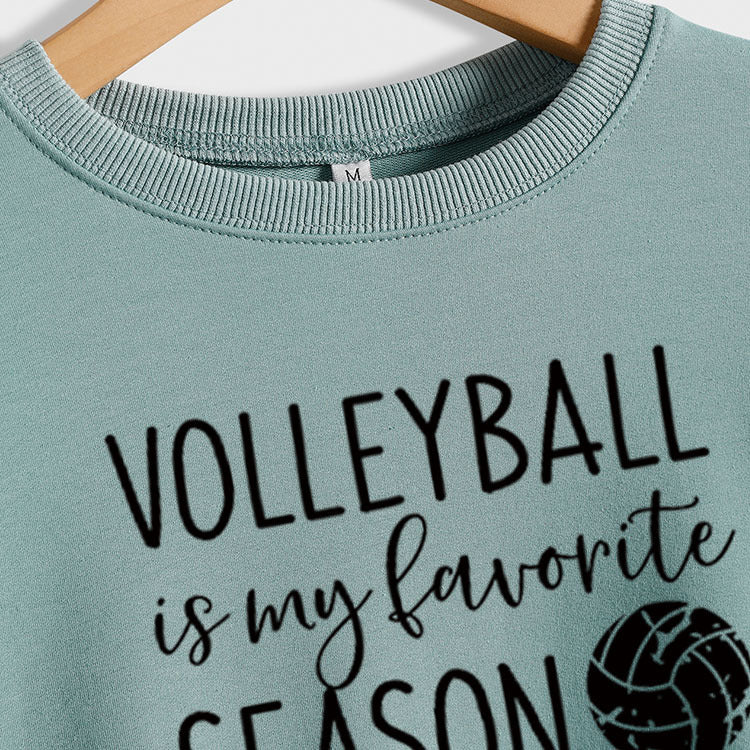 Lettres mode volley-ball pour femmes est mon col rond automne hiver sous-couche à manches longues pull ample