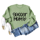 SOCCER MOM Love Letter Rundhals Mode Herbst und Winter Lose Langarm Pullover